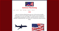 Desktop Screenshot of jackmanmachining.com